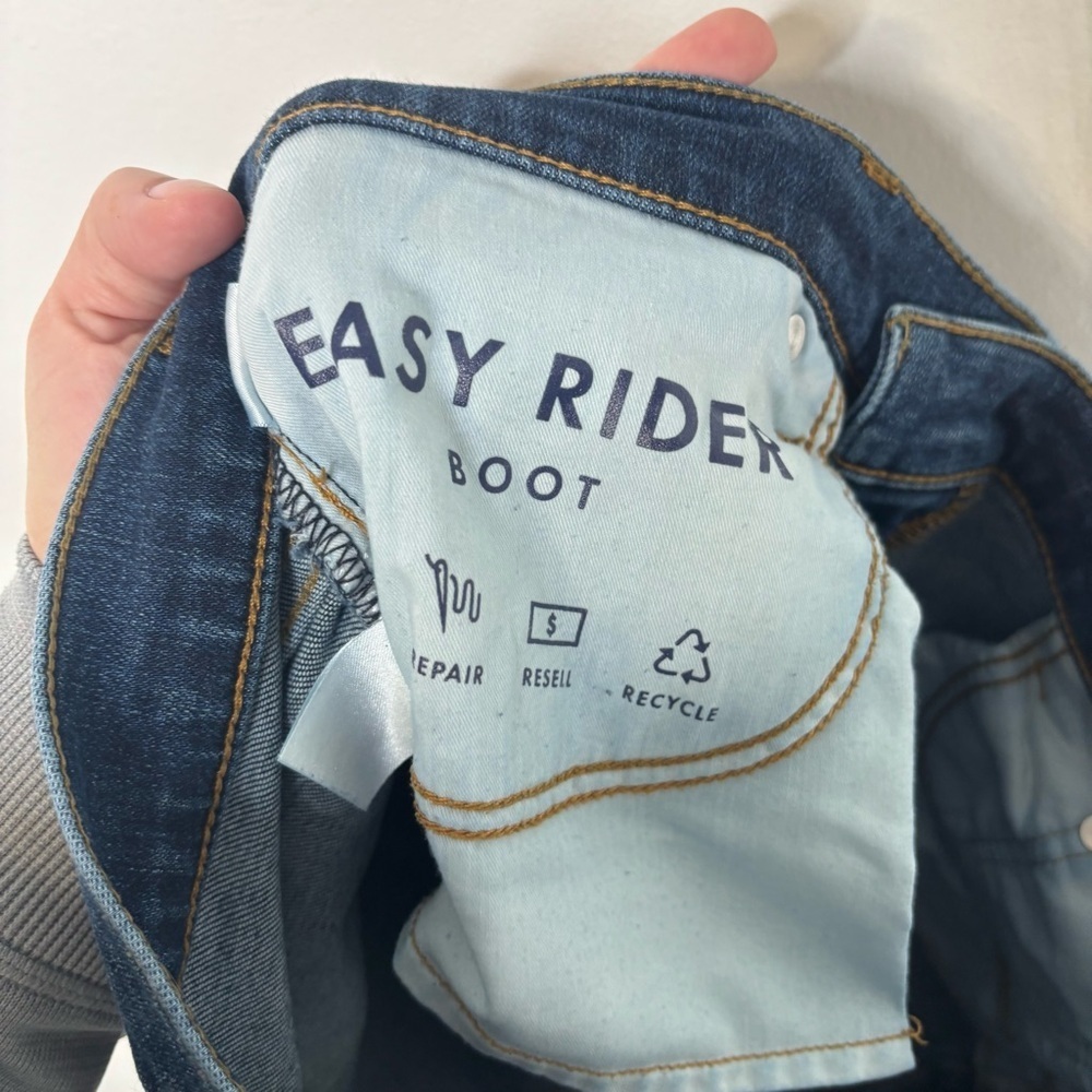 Lucky Brand Easy Rider Boot Jeans Women’s 8/29R Medium Wash Distressed Denim - Picture 7 of 8